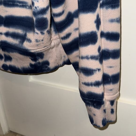Rails Ramona Tie Dye Striped Sweater Sweatshirt In Indigo Blue and Pink XS - Picture 6 of 7